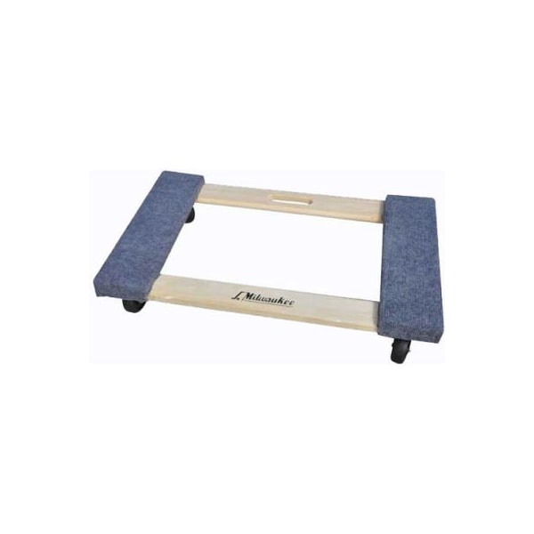Milwaukee Hand Trucks Milwaukee Wood Furniture Dolly 33800 - Carpeted Ends - 30" x 18" - 1000 Lb. Capacity 33800 - main